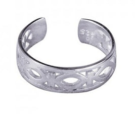 Sterling Silver Fancy Toe Ring